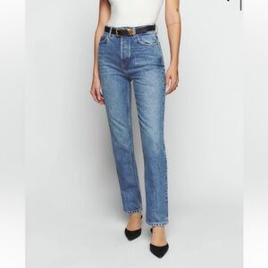 Reformation - Cynthia High Rise Straight Jeans - Colorado